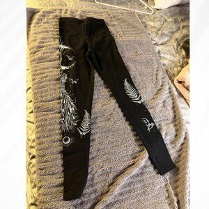 Midnight Hour Witchy Goth Leggings XS NWT